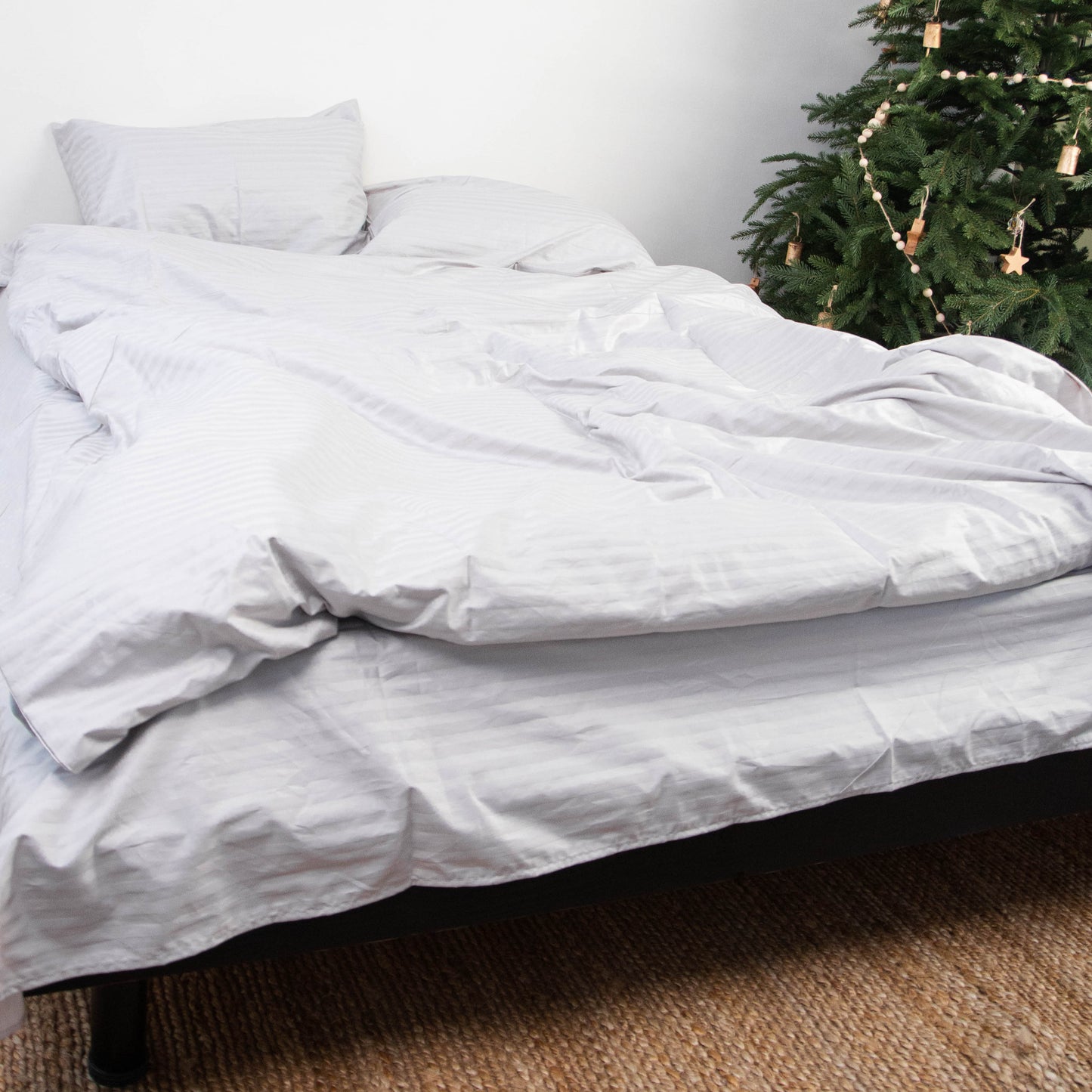 Premium Stripe Sateen Sheet Set