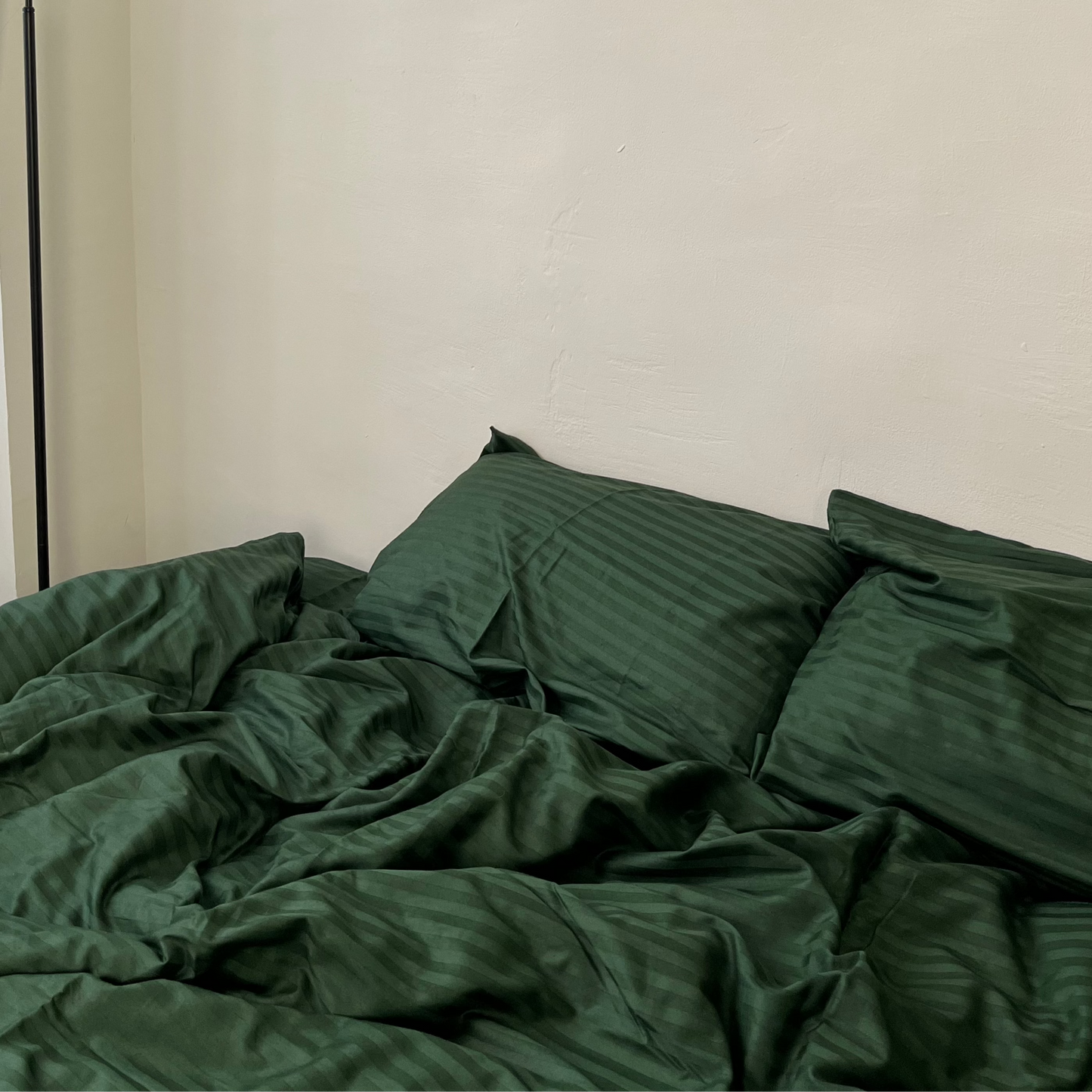 Premium Stripe Sateen Sheet Set