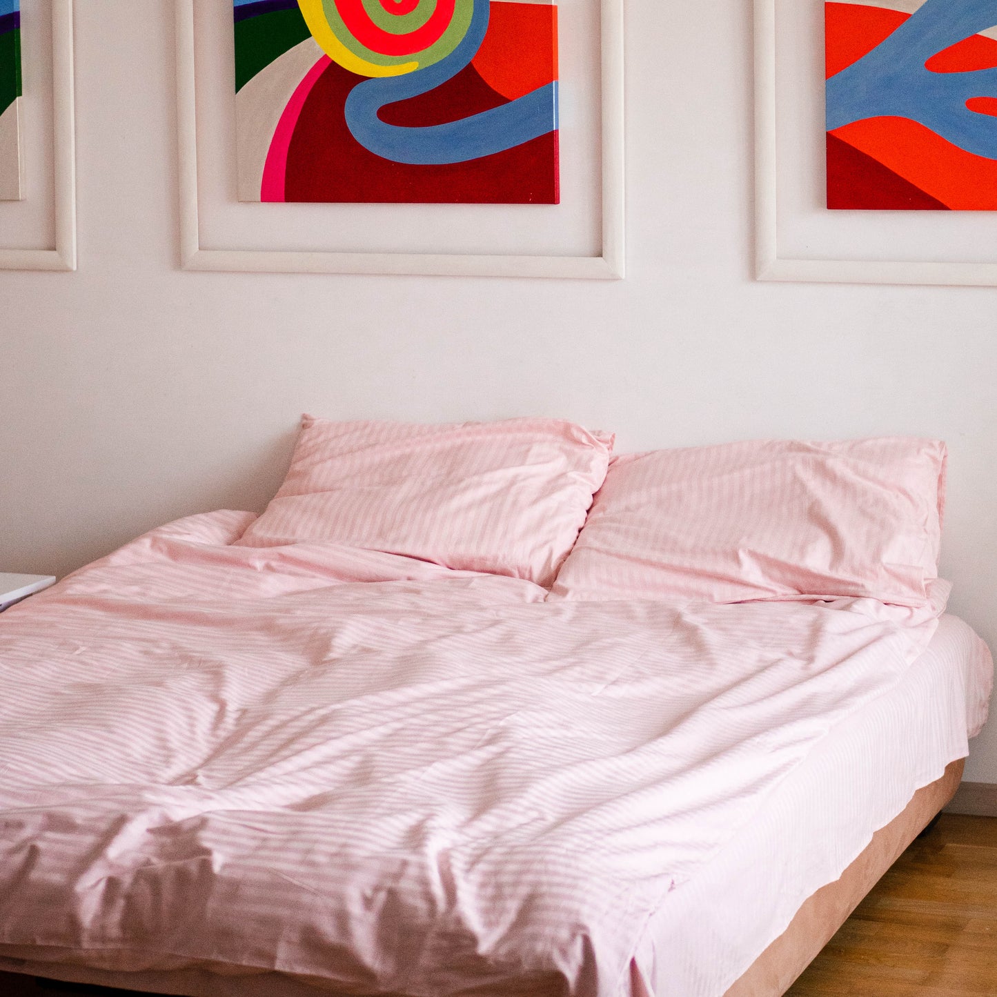 Premium Stripe Sateen Sheet Set