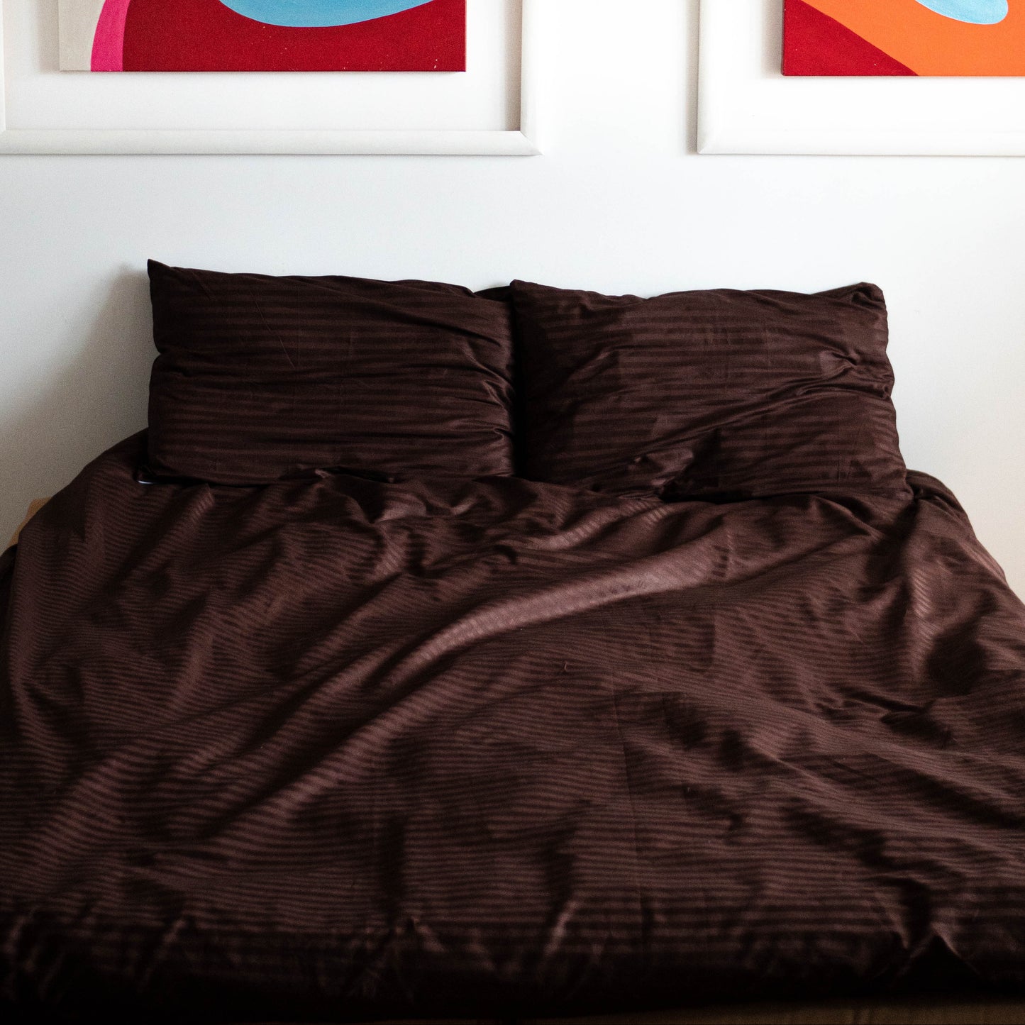 Premium Stripe Sateen Sheet Set