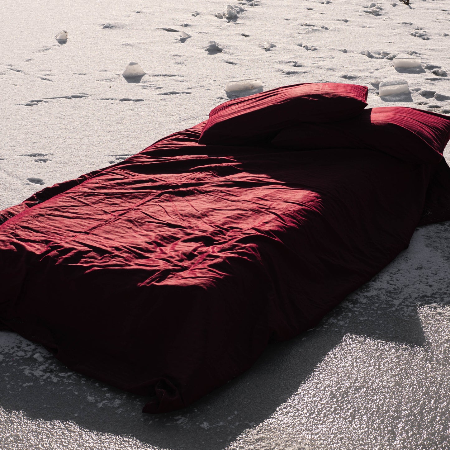 Premium Stripe Sateen Sheet Set