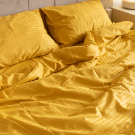 Premium Stripe Sateen Sheet Set
