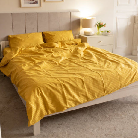 Premium Stripe Sateen Sheet Set