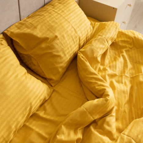 Premium Stripe Sateen Sheet Set