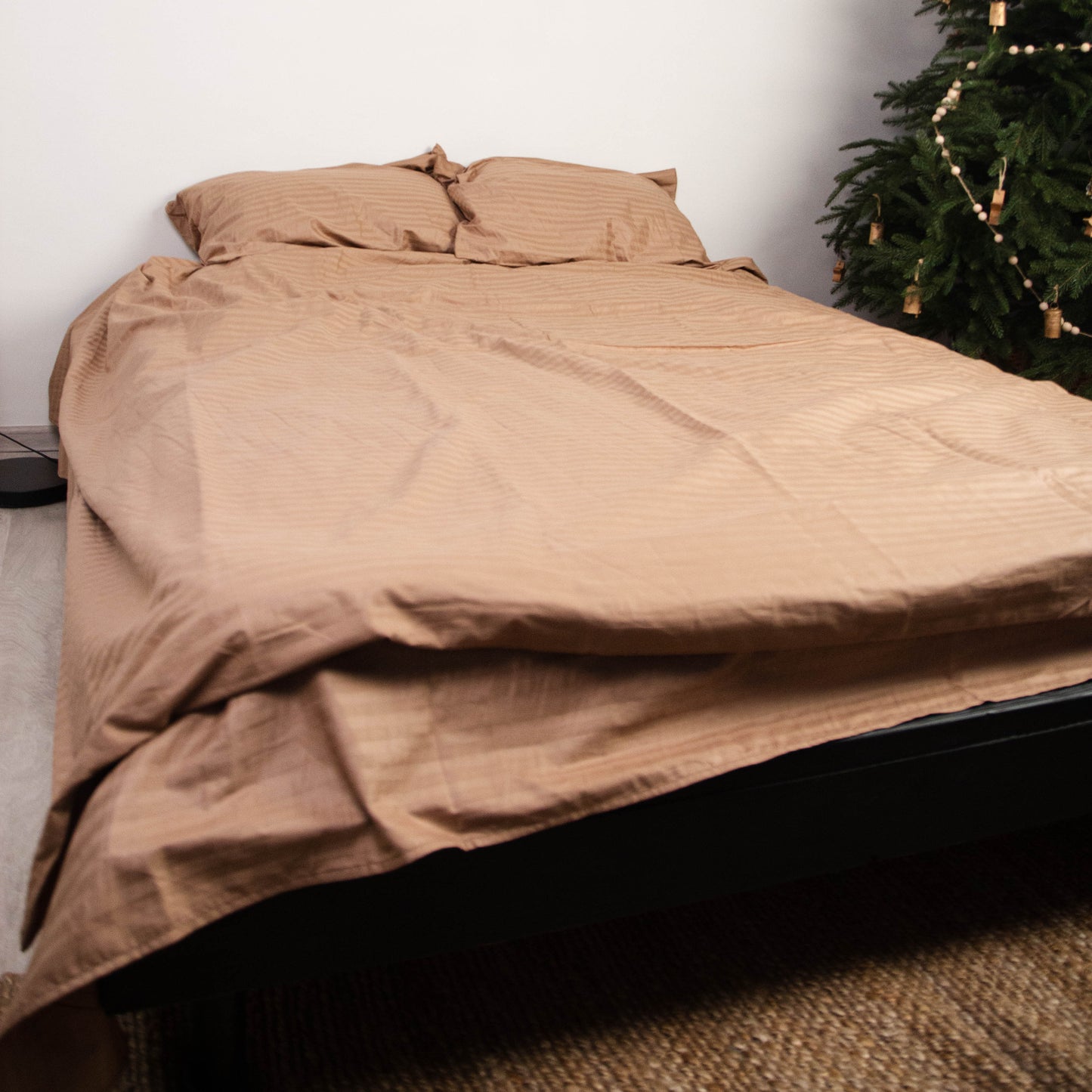 Premium Stripe Sateen Sheet Set