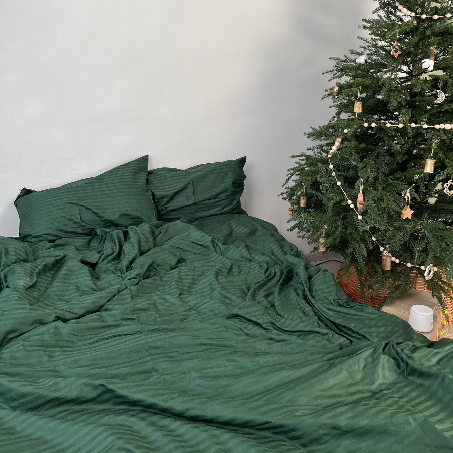Premium Stripe Sateen Sheet Set