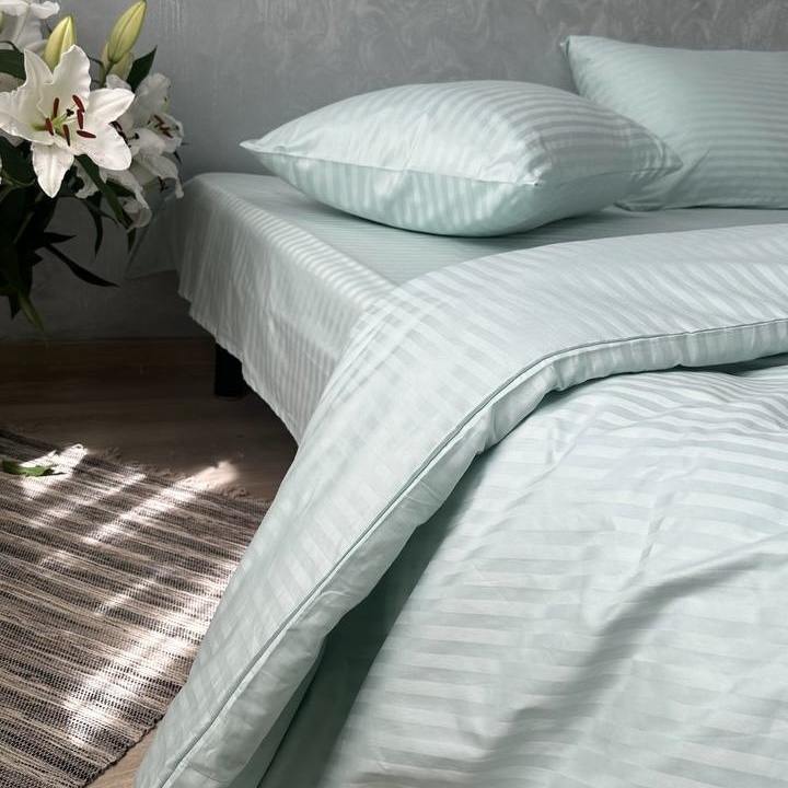 Premium Stripe Sateen Sheet Set